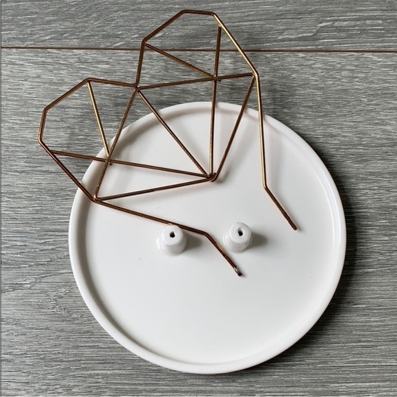 imm Coxet wire heart ceramic jewelry holder - Picture 3 of 4